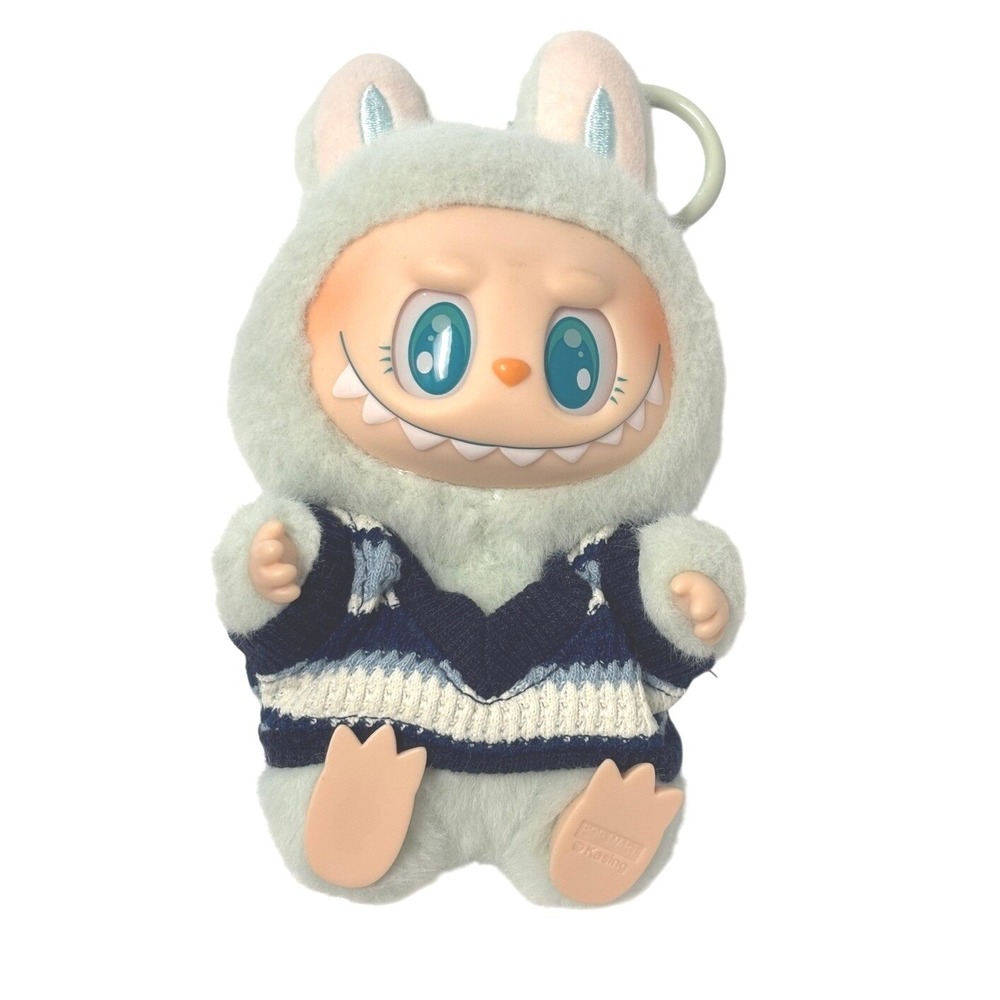 Pop Mart Labubu The Monsters Fall into the Wild Plush Doll Pendant Mint Green‎